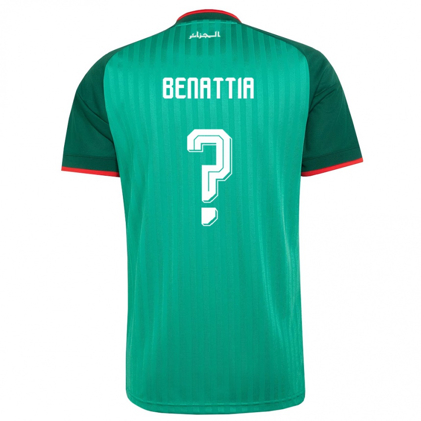 גברים כדורגל אלג'יריה Oussama Benattia #0 ירוק אדום לבן הרחק ג'רזי 26-28