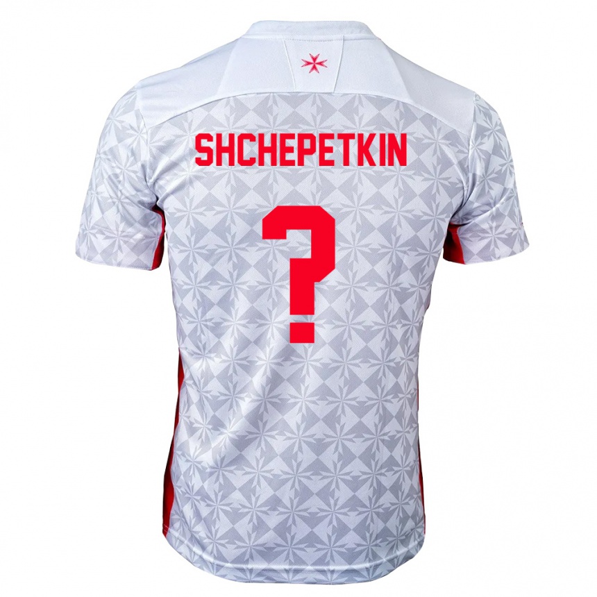 גברים כדורגל מלטה Nikita Shchepetkin #0 אפור לבן אדום הרחק ג'רזי 26-28