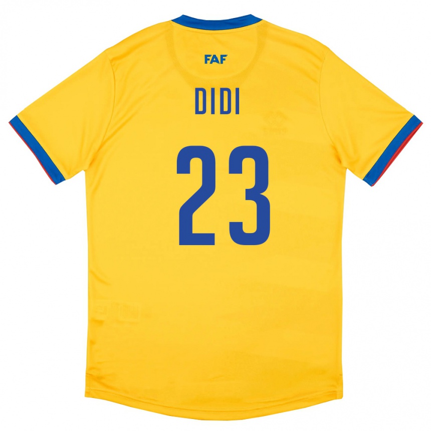 גברים כדורגל אנדורה Didi #23 צהוב כחול אדום הרחק ג'רזי 26-28