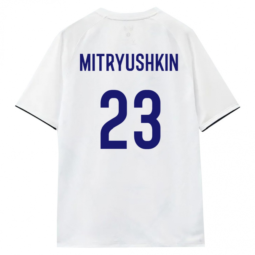 גברים כדורגל רוסיה אנטון מיטריושקין #23 לבן חום שחור הרחק ג'רזי 26-28