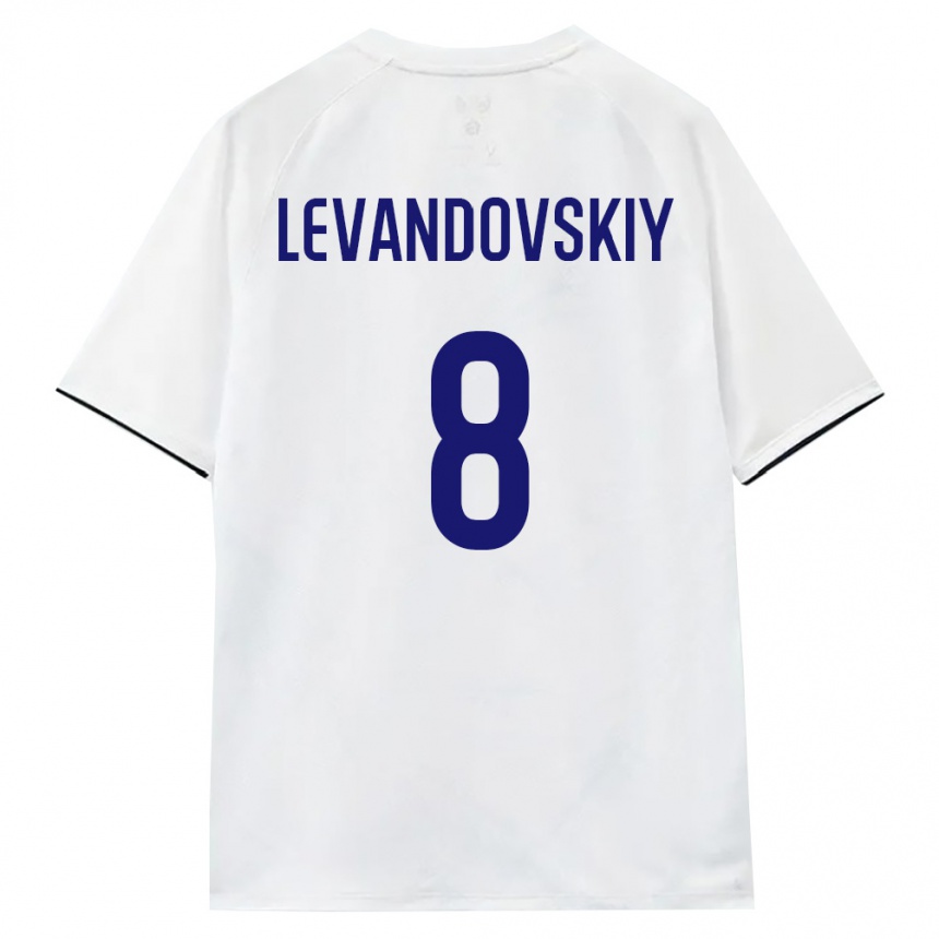 גברים כדורגל רוסיה Bogdan Levandovskiy #8 לבן חום שחור הרחק ג'רזי 26-28