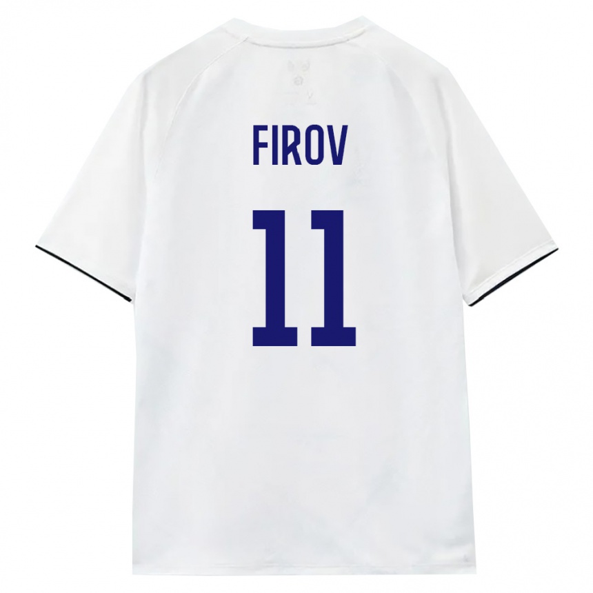גברים כדורגל רוסיה Imran Firov #11 לבן חום שחור הרחק ג'רזי 26-28