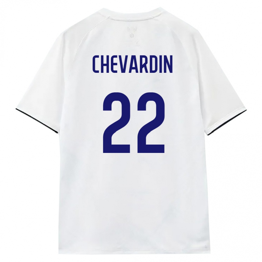 גברים כדורגל רוסיה Daniil Chevardin #22 לבן חום שחור הרחק ג'רזי 26-28
