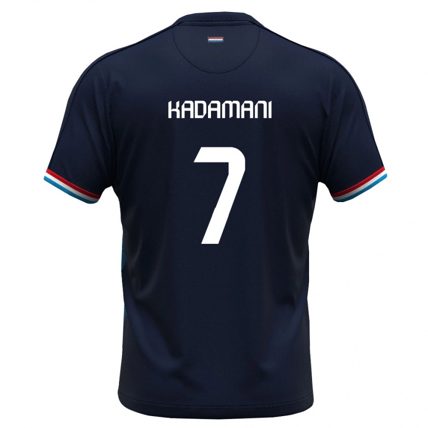 גברים כדורגל לוקסמבורג Hamza Kadamani #7 כחול מלכותי אדום הרחק ג'רזי 26-28