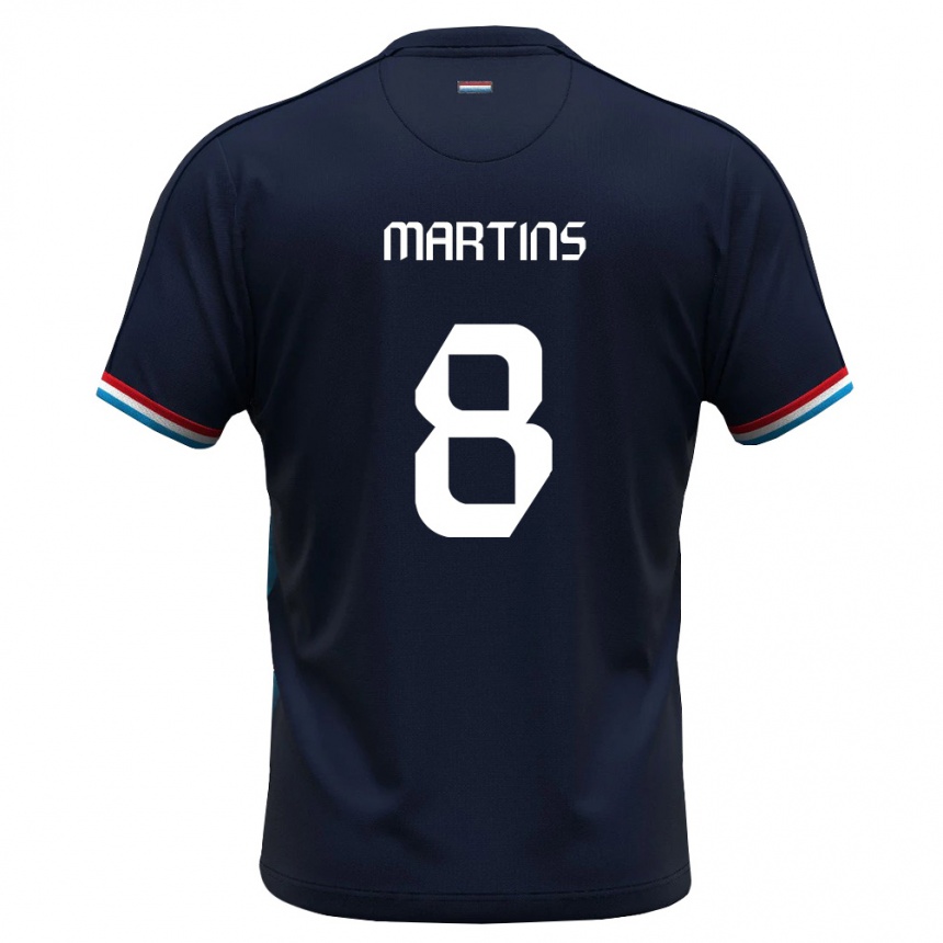 גברים כדורגל לוקסמבורג Christopher Martins #8 כחול מלכותי אדום הרחק ג'רזי 26-28