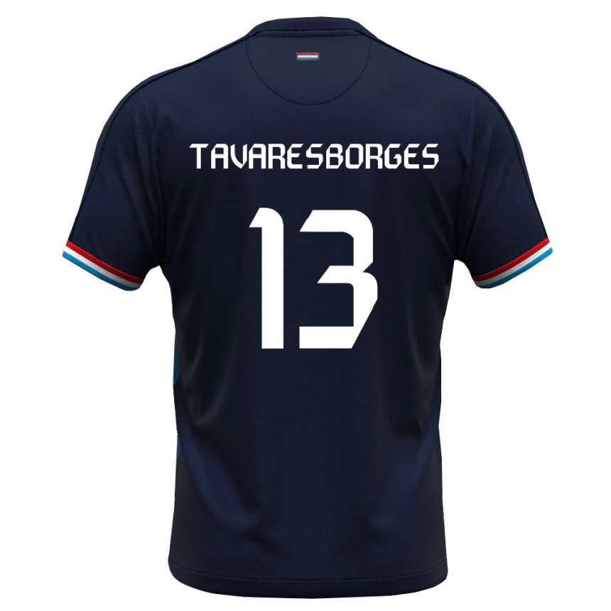 גברים כדורגל לוקסמבורג Helmer Tavares Borges #13 כחול מלכותי אדום הרחק ג'רזי 26-28