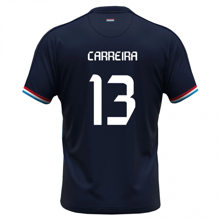 גברים כדורגל לוקסמבורג Mateo Carreira #13 כחול מלכותי אדום הרחק ג'רזי 26-28