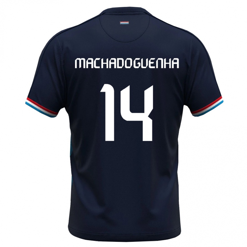 גברים כדורגל לוקסמבורג Antenory Machado Guenha #14 כחול מלכותי אדום הרחק ג'רזי 26-28