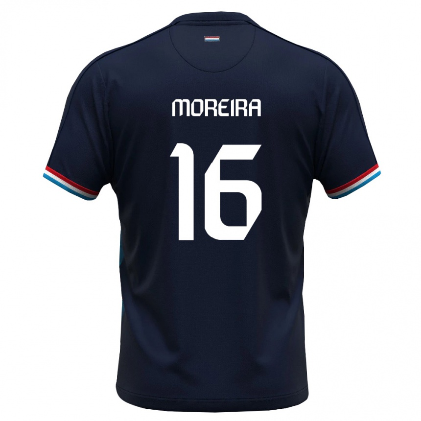 גברים כדורגל לוקסמבורג Saiyen Moreira #16 כחול מלכותי אדום הרחק ג'רזי 26-28