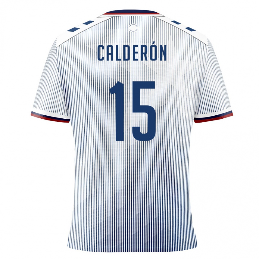 גברים כדורגל פוארטו ריקו Gio Calderón #15 כחול מלכותי לבן הרחק ג'רזי 26-28
