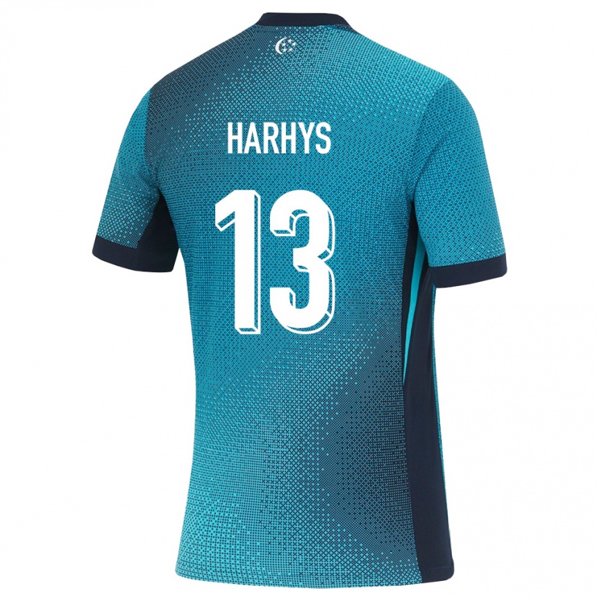 גברים כדורגל סינגפור Harhys Stewart #13 טורקיז כהה שחור הרחק ג'רזי 26-28