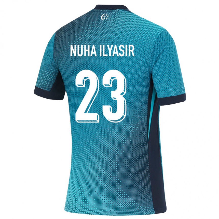 גברים כדורגל סינגפור Ainun Nuha Ilyasir #23 טורקיז כהה שחור הרחק ג'רזי 26-28