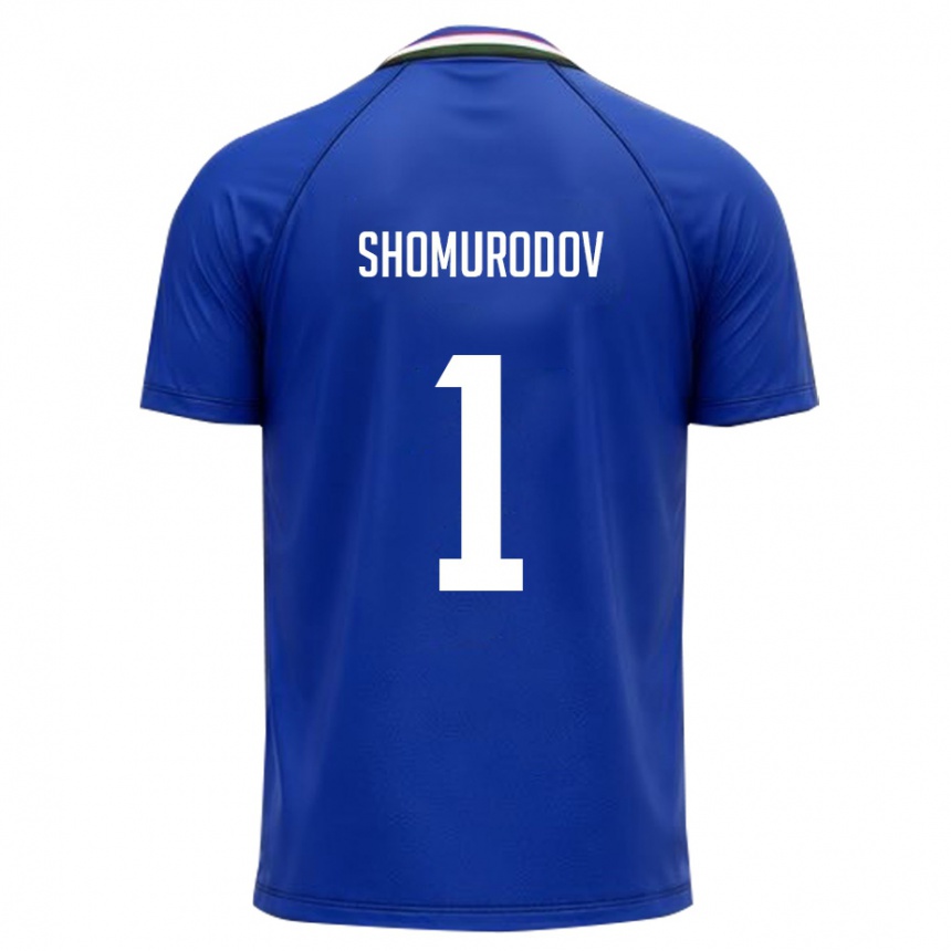 נשים כדורגל אוזבקיסטן Olim Shomurodov #1 כחול מלכותי לבן ג'רזי ביתית 26-28