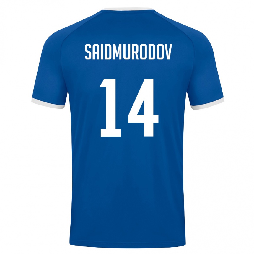נשים כדורגל אוזבקיסטן Bekhruz Saidmurodov #14 כחול מלכותי לבן ג'רזי ביתית 26-28