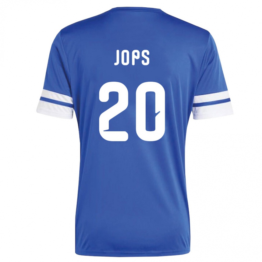 נשים כדורגל קוראסאו Arynel Jops #20 כהה לבן ג'רזי ביתית 26-28