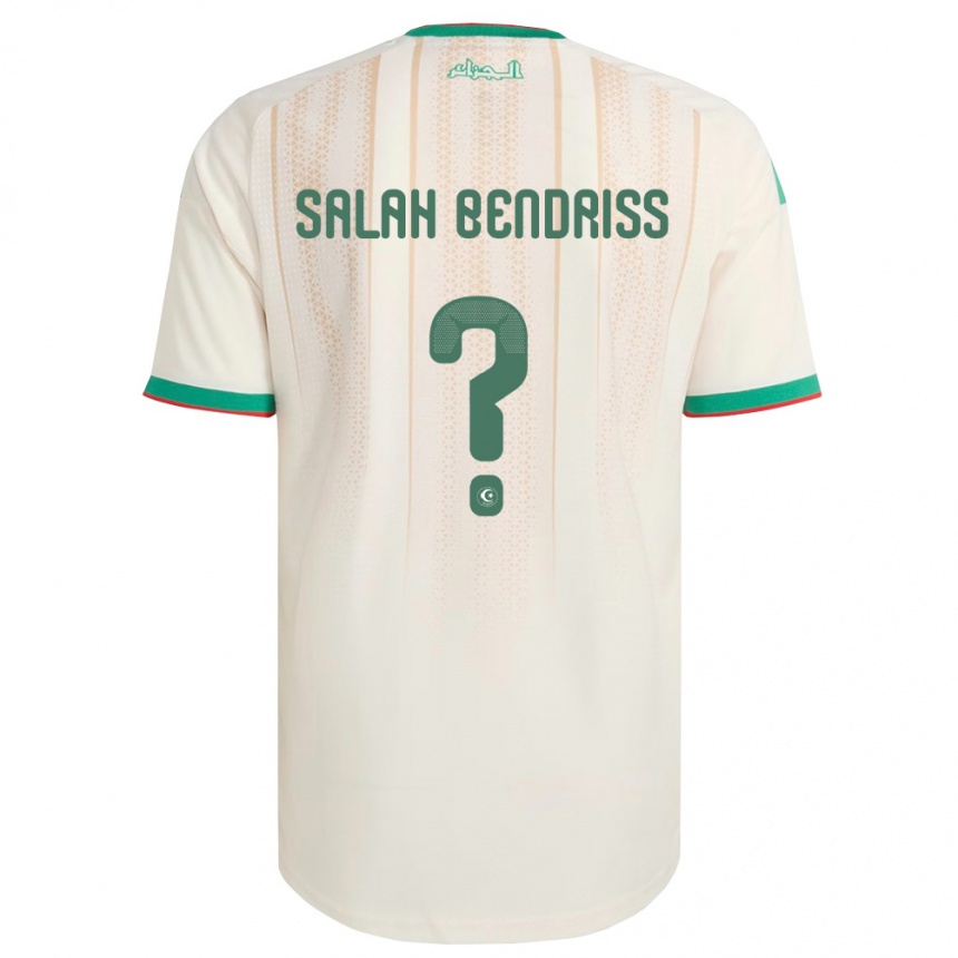 נשים כדורגל אלג'יריה Kaïs Salah Bendriss #0 שמנת ירוק אדום ג'רזי ביתית 26-28