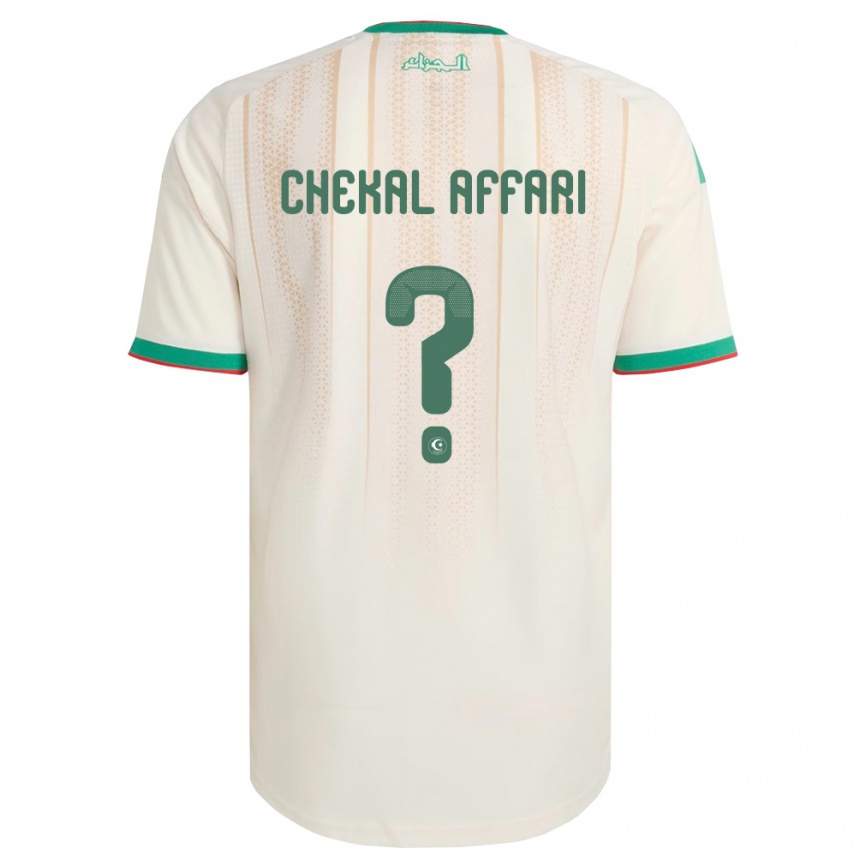 נשים כדורגל אלג'יריה Hadji Chekal Affari #0 שמנת ירוק אדום ג'רזי ביתית 26-28