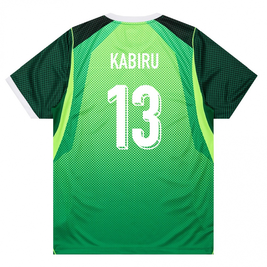 נשים כדורגל ניגריה Adnan Kabiru #13 ירוק לבן ג'רזי ביתית 26-28