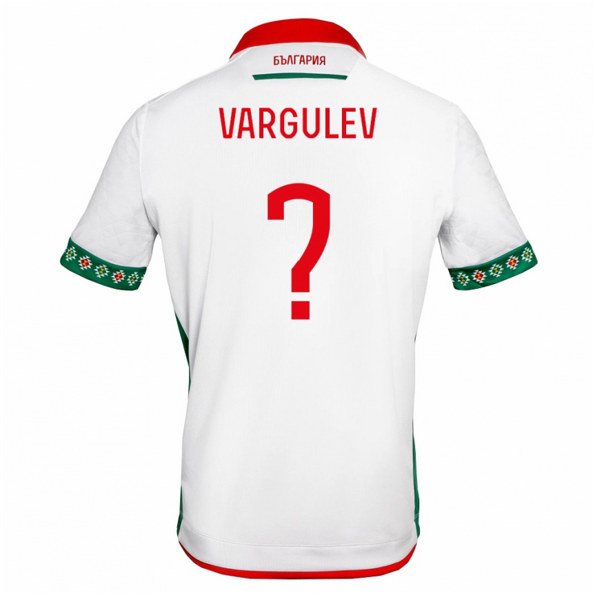 נשים כדורגל בולגריה Vasil Vargulev #0 לבן ירוק אדום ג'רזי ביתית 26-28