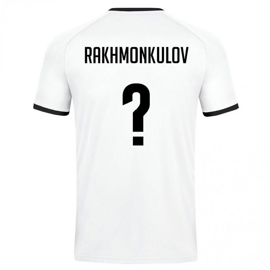 נשים כדורגל אוזבקיסטן Temur Rakhmonkulov #0 לבן ירוק כהה הרחק ג'רזי 26-28