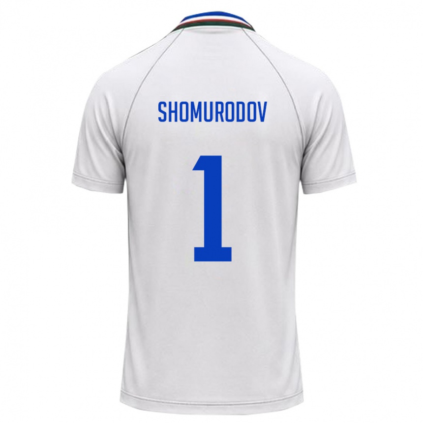 נשים כדורגל אוזבקיסטן Olim Shomurodov #1 לבן ירוק כהה הרחק ג'רזי 26-28