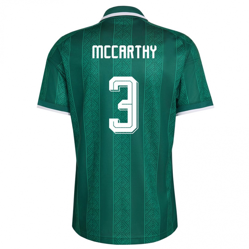 נשים כדורגל דרום אפריקה Aden Mccarthy #3 ירוק לבן זהב הרחק ג'רזי 26-28