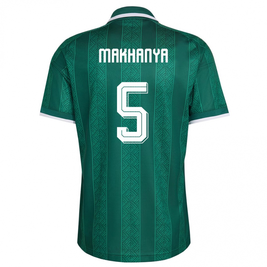 נשים כדורגל דרום אפריקה Olwethu Makhanya #5 ירוק לבן זהב הרחק ג'רזי 26-28