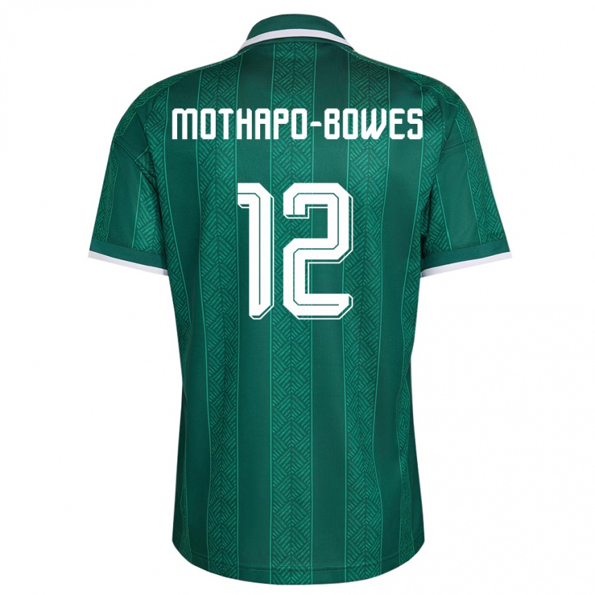 נשים כדורגל דרום אפריקה Tumi Mothapo-Bowes #12 ירוק לבן זהב הרחק ג'רזי 26-28
