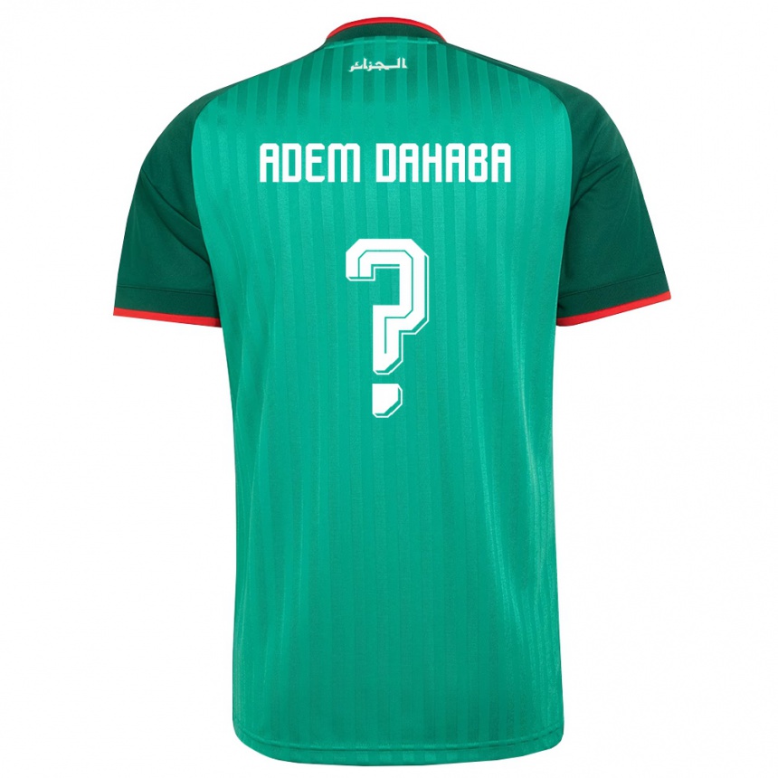 נשים כדורגל אלג'יריה Youcef Adem Dahaba #0 ירוק אדום לבן הרחק ג'רזי 26-28