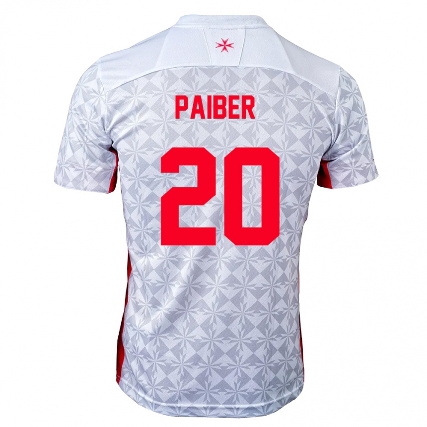 נשים כדורגל מלטה Brandon Paiber #20 אפור לבן אדום הרחק ג'רזי 26-28