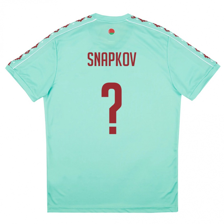 נשים כדורגל בלארוס Egor Snapkov #0 ירוק בהיר בורדו הרחק ג'רזי 26-28