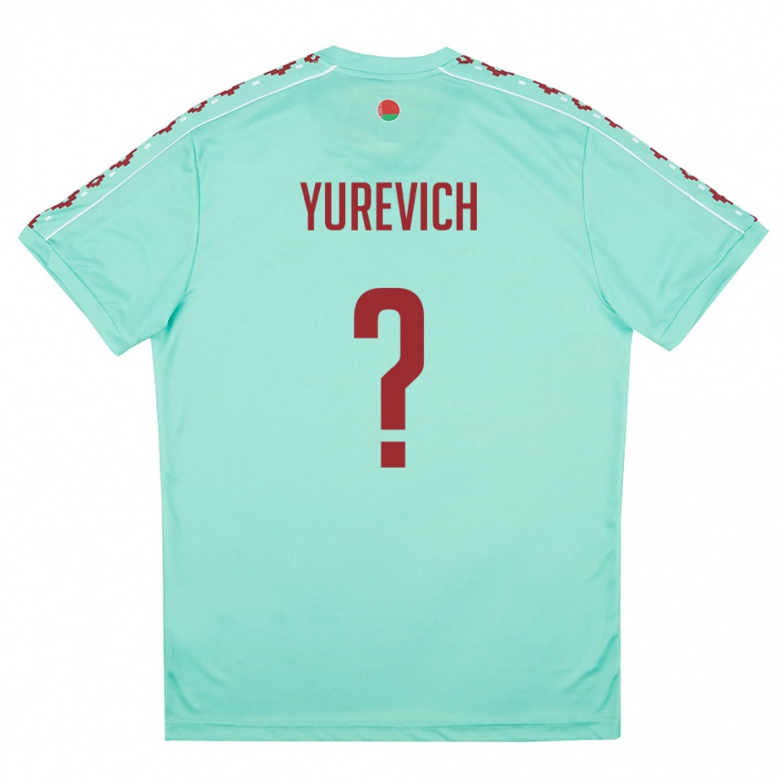 נשים כדורגל בלארוס Igor Yurevich #0 ירוק בהיר בורדו הרחק ג'רזי 26-28