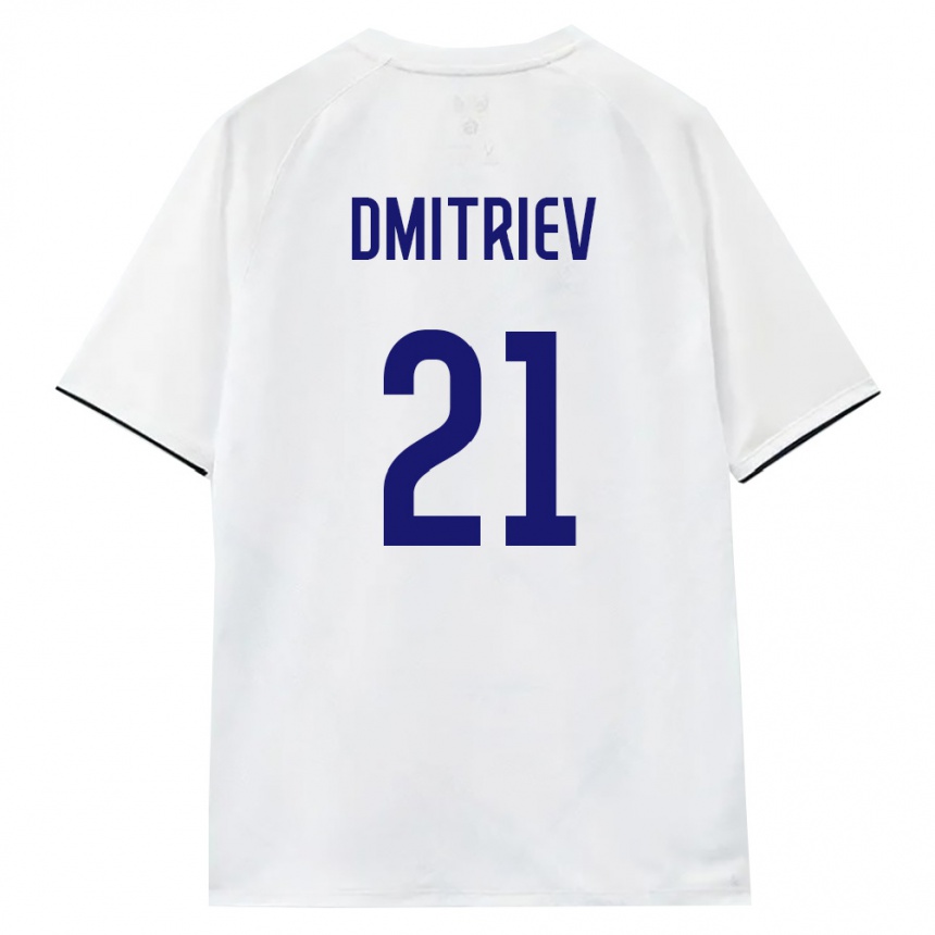 נשים כדורגל רוסיה Igor Dmitriev #21 לבן חום שחור הרחק ג'רזי 26-28