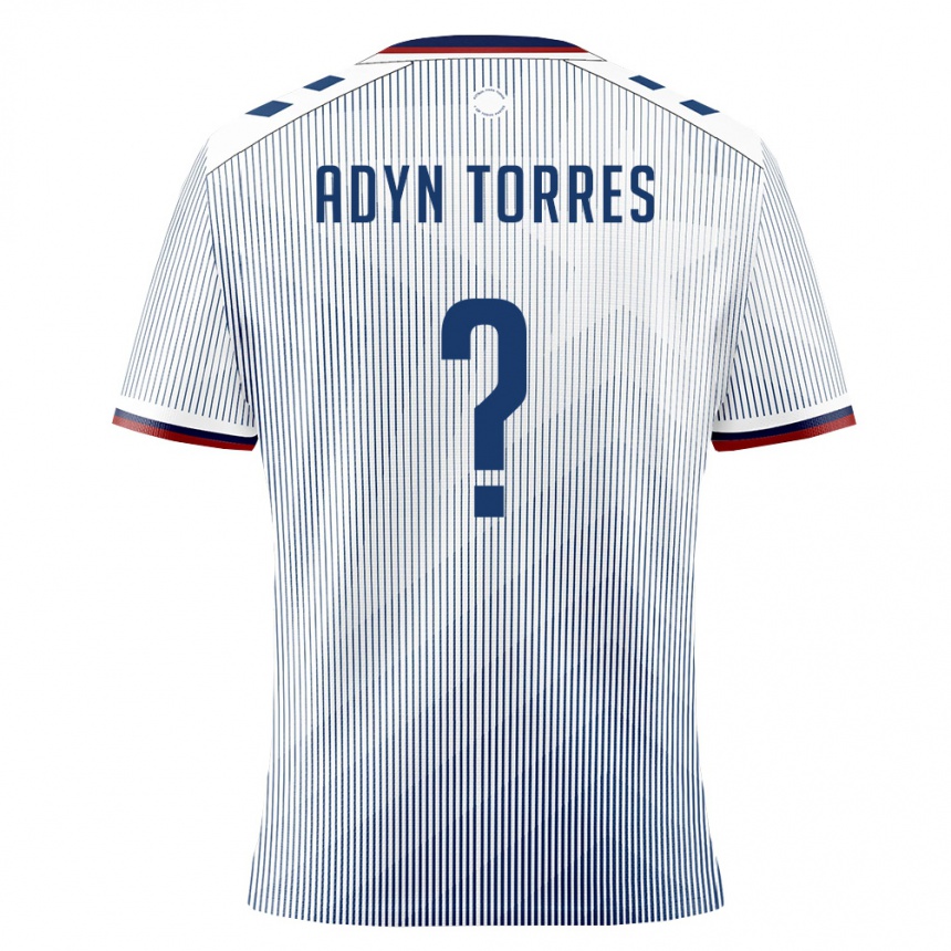 נשים כדורגל פוארטו ריקו Adyn Torres #0 כחול מלכותי לבן הרחק ג'רזי 26-28