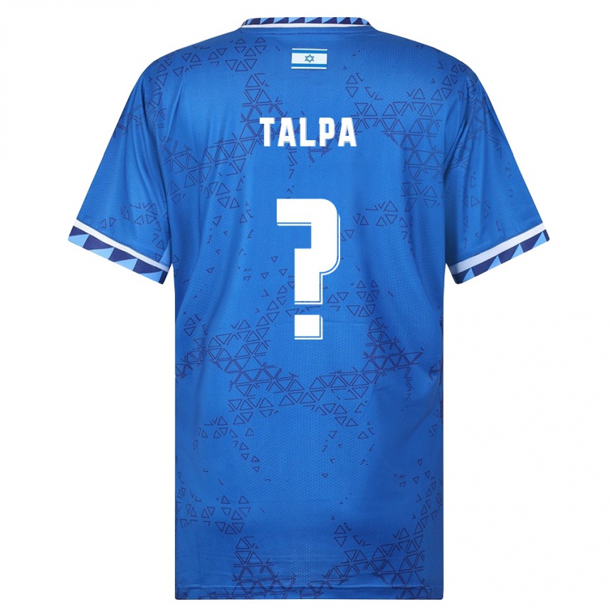 נשים כדורגל ישראל Aleksei Talpa #0 כחול לבן הרחק ג'רזי 26-28