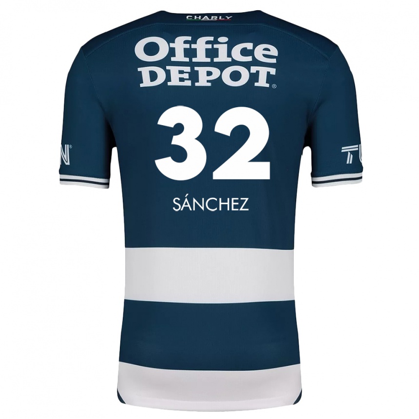 ילדים כדורגל Carlos Sánchez #32 כחול לבן ג'רזי ביתית 2024/25