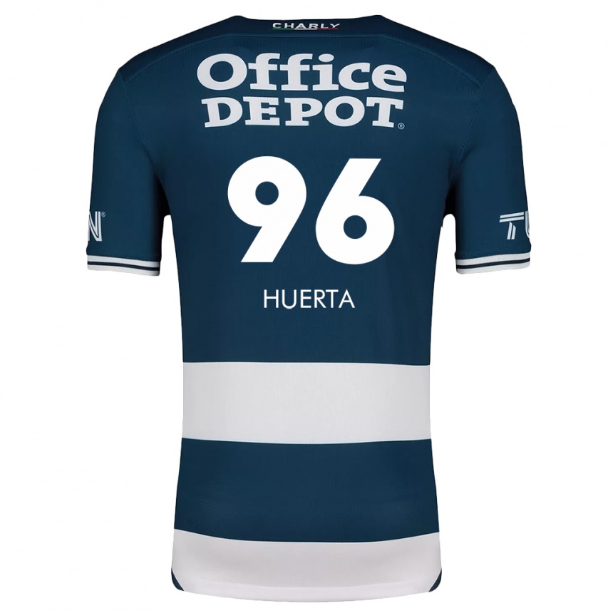 ילדים כדורגל Edwin Huerta #96 כחול לבן ג'רזי ביתית 2024/25