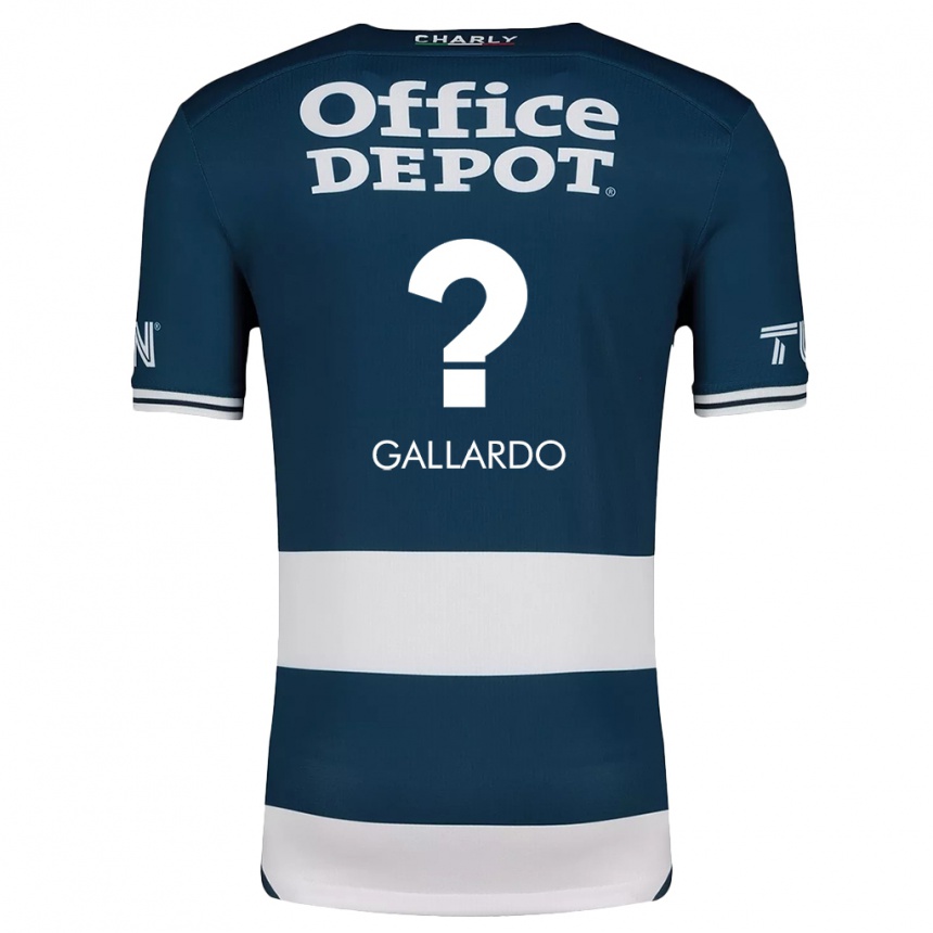 ילדים כדורגל Héctor Gallardo #0 כחול לבן ג'רזי ביתית 2024/25
