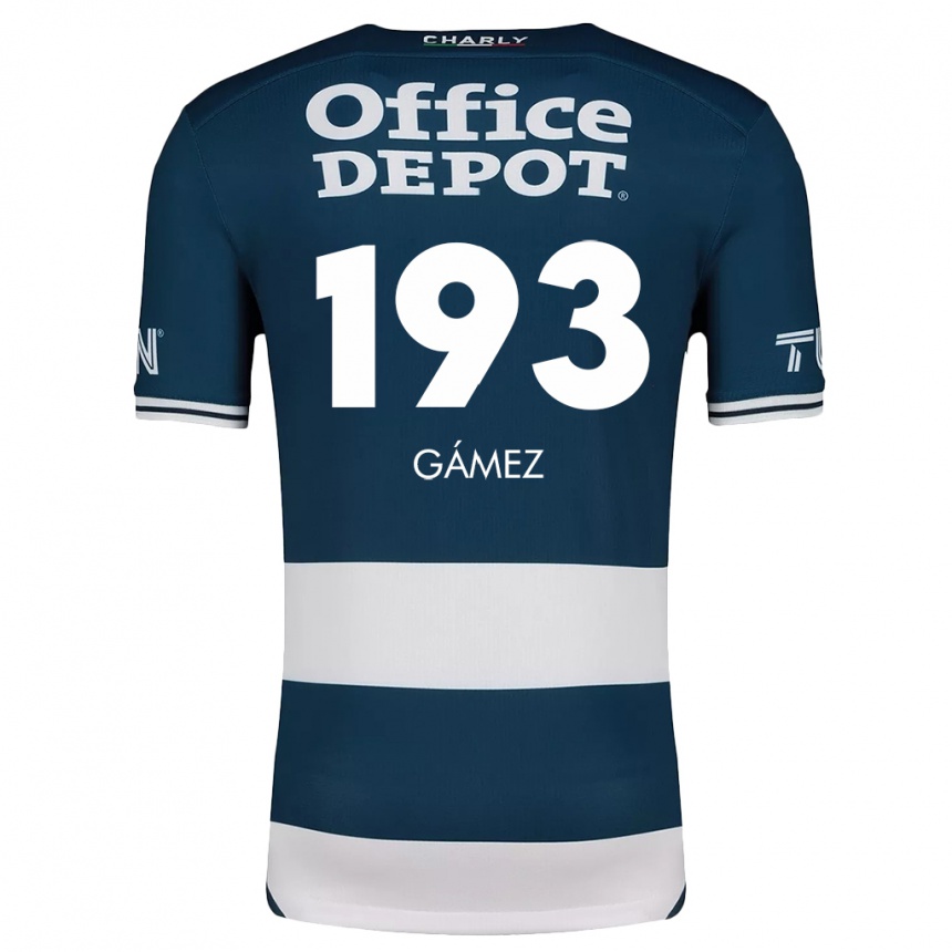 ילדים כדורגל Juan Gámez #193 כחול לבן ג'רזי ביתית 2024/25