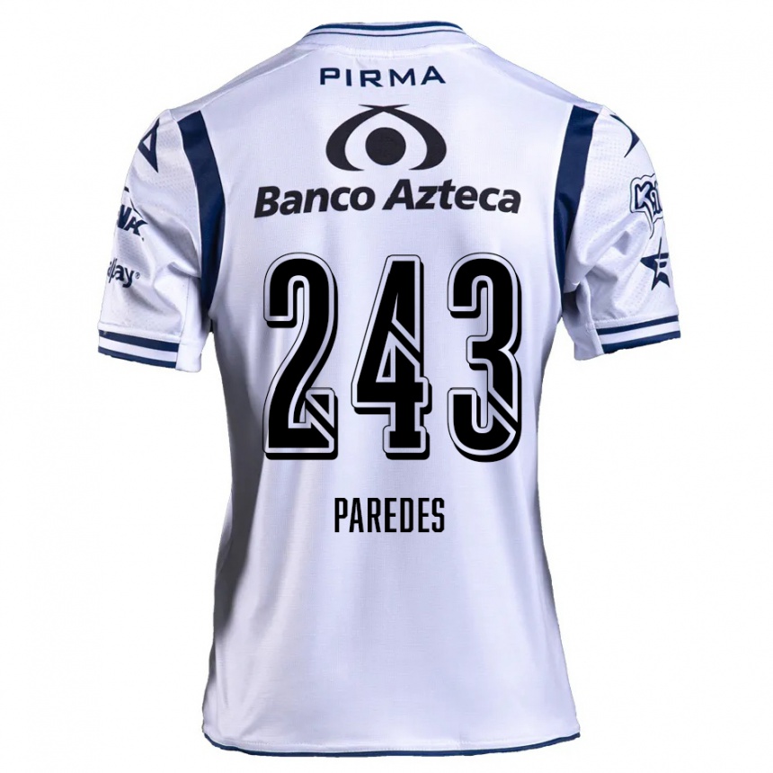 ילדים כדורגל Iker Paredes #243 כחול נייבי לבן ג'רזי ביתית 2024/25