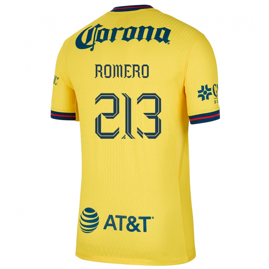 ילדים כדורגל Axel Romero #213 צהוב כחול ג'רזי ביתית 2024/25
