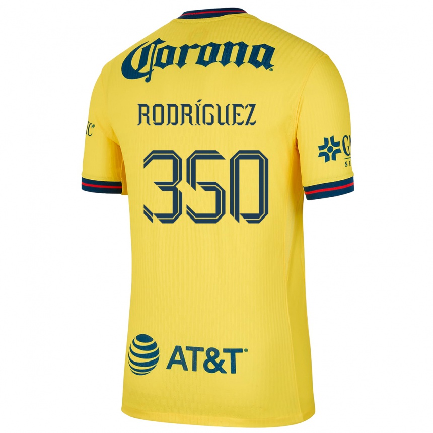 ילדים כדורגל Ángel Rodríguez #350 צהוב כחול ג'רזי ביתית 2024/25