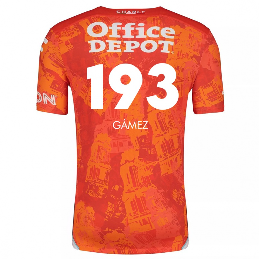 ילדים כדורגל Juan Gámez #193 כתום לבן הרחק ג'רזי 2024/25