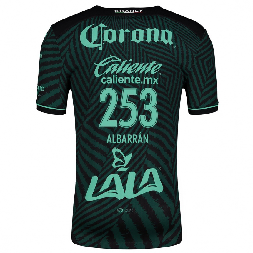 ילדים כדורגל Rodrigo Albarrán #253 ירוק שחור הרחק ג'רזי 2024/25