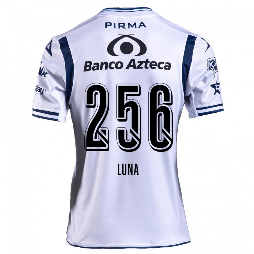 גברים כדורגל Ángel Luna #256 כחול נייבי לבן ג'רזי ביתית 2024/25