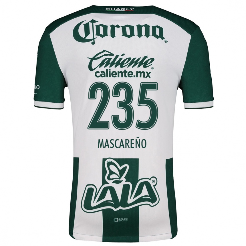 גברים כדורגל Luis Mascareño #235 ירוק לבן ג'רזי ביתית 2024/25