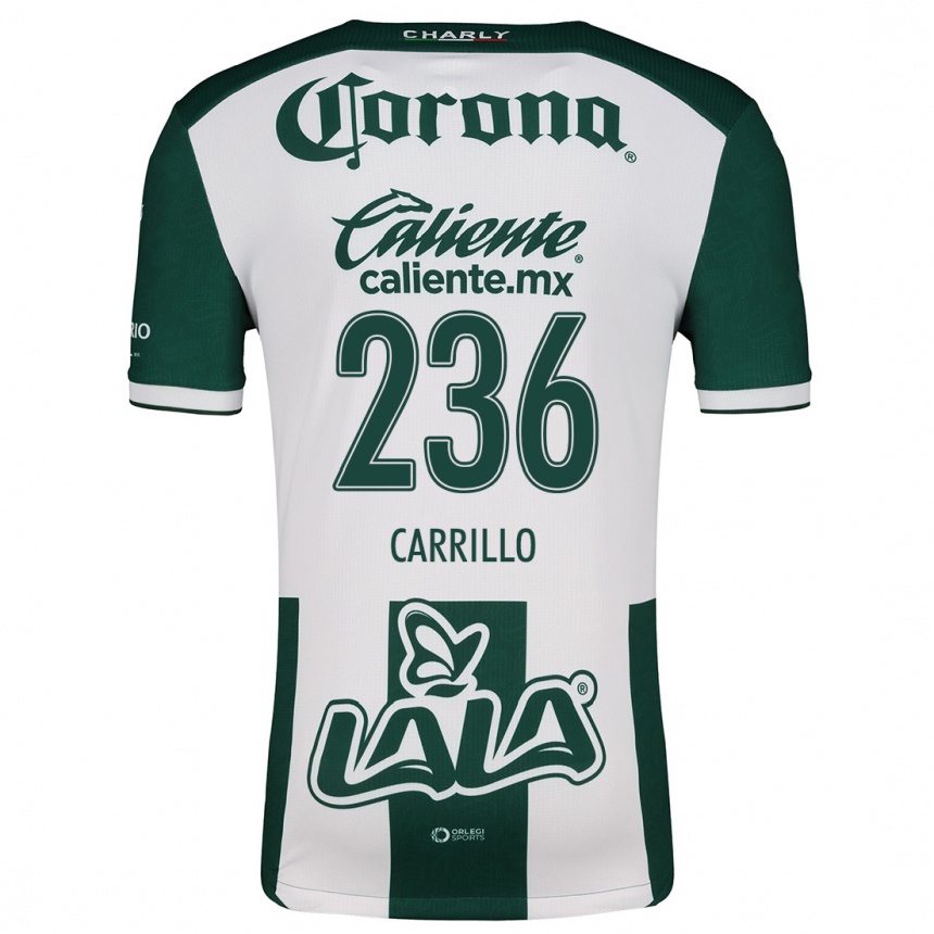 גברים כדורגל Fernando Carrillo #236 ירוק לבן ג'רזי ביתית 2024/25