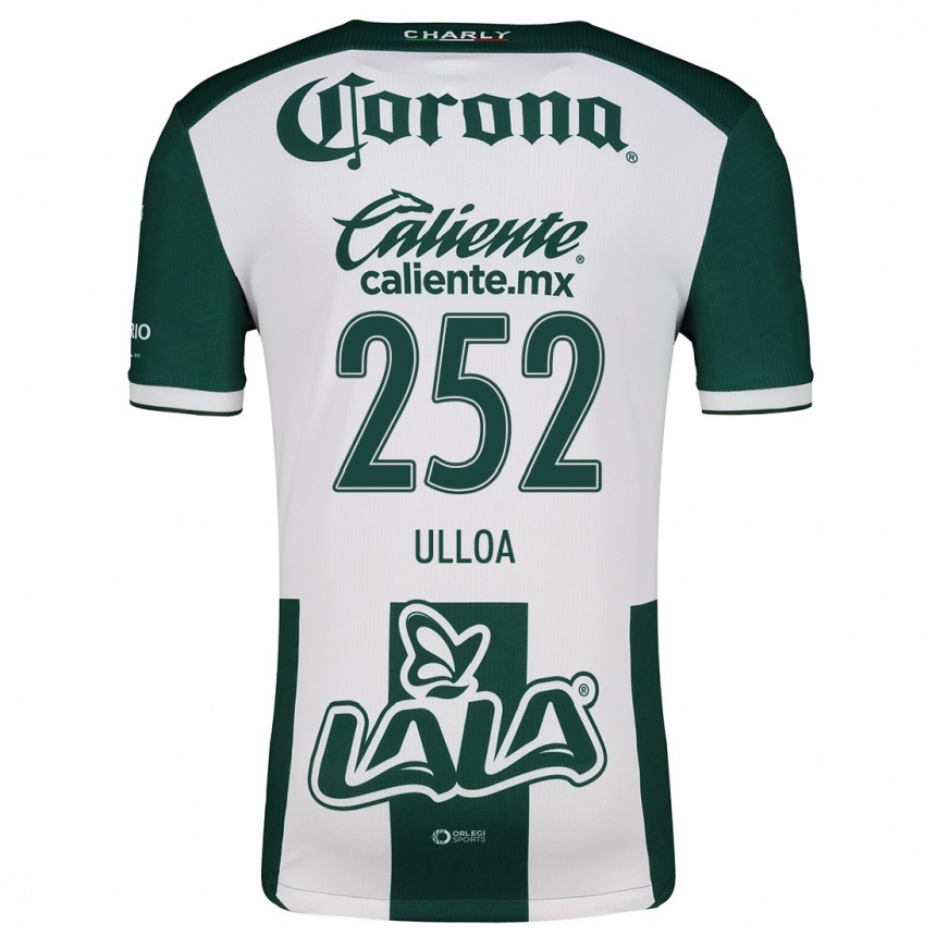 גברים כדורגל José Ulloa #252 ירוק לבן ג'רזי ביתית 2024/25