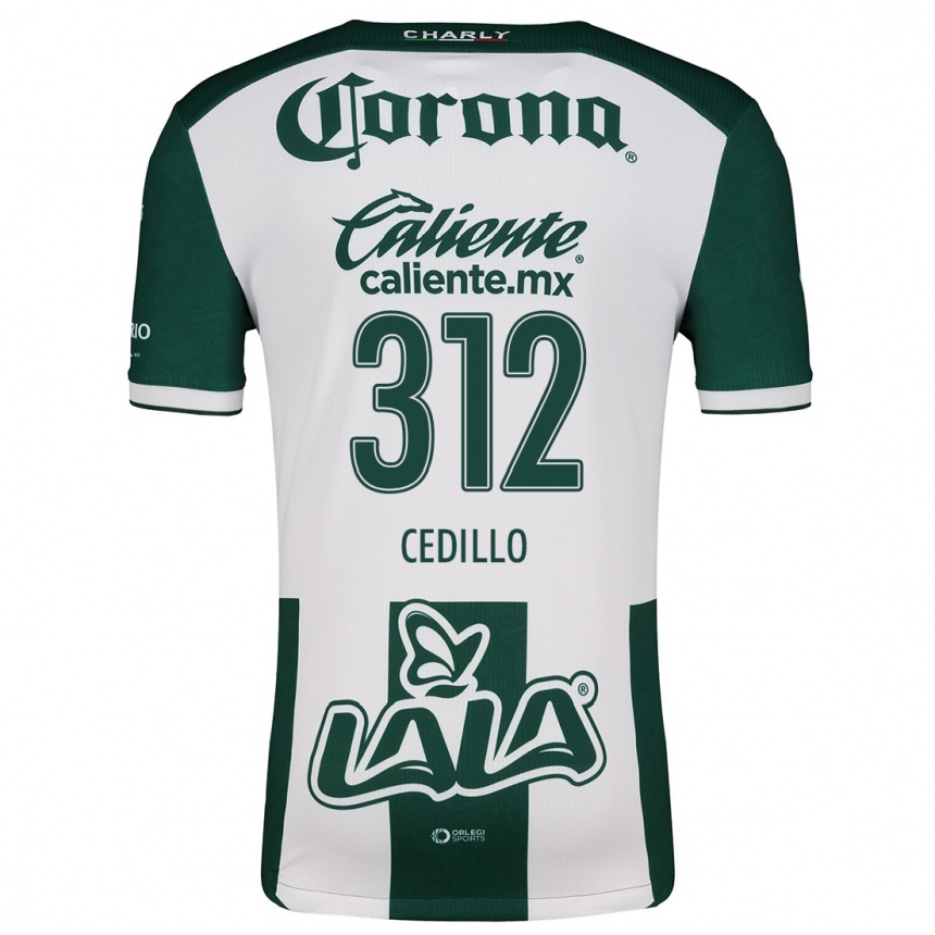 גברים כדורגל Nelson Cedillo #312 ירוק לבן ג'רזי ביתית 2024/25