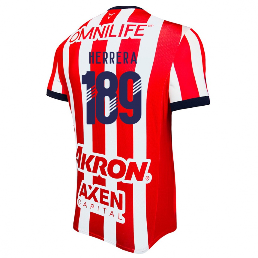 גברים כדורגל Antonio Herrera #189 אדום לבן כחול ג'רזי ביתית 2024/25